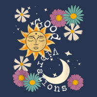 Cute Good Vibration Boho Sun Moon Flowers Energy Positive T Shirt Men Denim Jacket | Artistshot