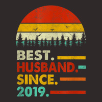 Mens 2 Year Wedding Anniversary Gift Him Best Husband Since 2019 Racerback Tank | Artistshot