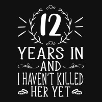 Mens 12th Wedding Anniversary Gifts For Him 12 Years Marriage Round Patch | Artistshot