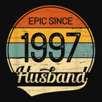 Mens 24th Wedding Anniversary Gift Him Epic Husband Since 1997 Crop Top | Artistshot