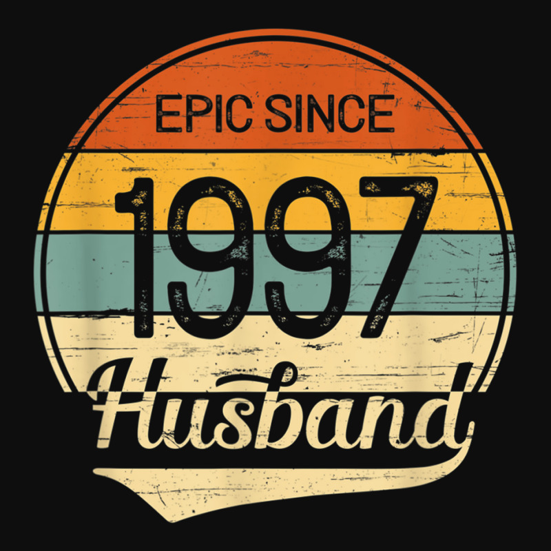 Mens 24th Wedding Anniversary Gift Him Epic Husband Since 1997 Crop Top | Artistshot