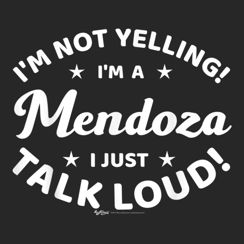 I'm Not Yelling! I'm A Mendoza I Just Talk Loud! Word Design Men's T-shirt Pajama Set | Artistshot