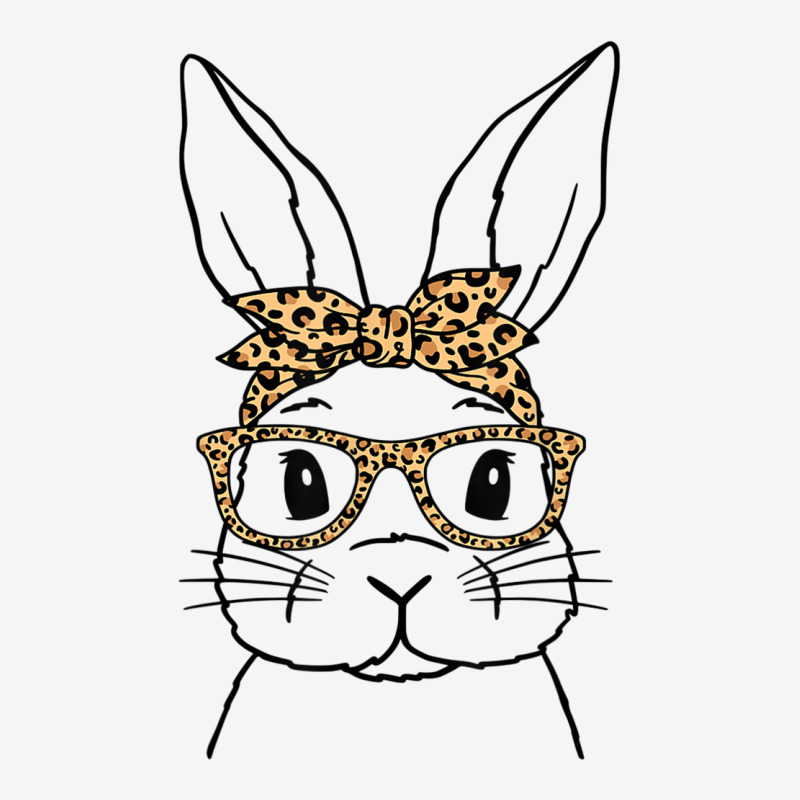 Cute Bunny Face Leopard Glasses Headband Happy Easter Day T Shirt Classic T-shirt by buske | Artistshot