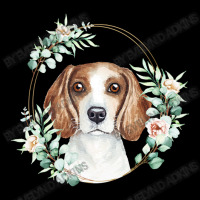 Beagle Dog Portrait Beagle Dog In A Floral Christmas Men's 3/4 Sleeve Pajama Set | Artistshot