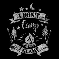 I Dont Camp I Glamp Camping Distressed Men's Long Sleeve Pajama Set | Artistshot