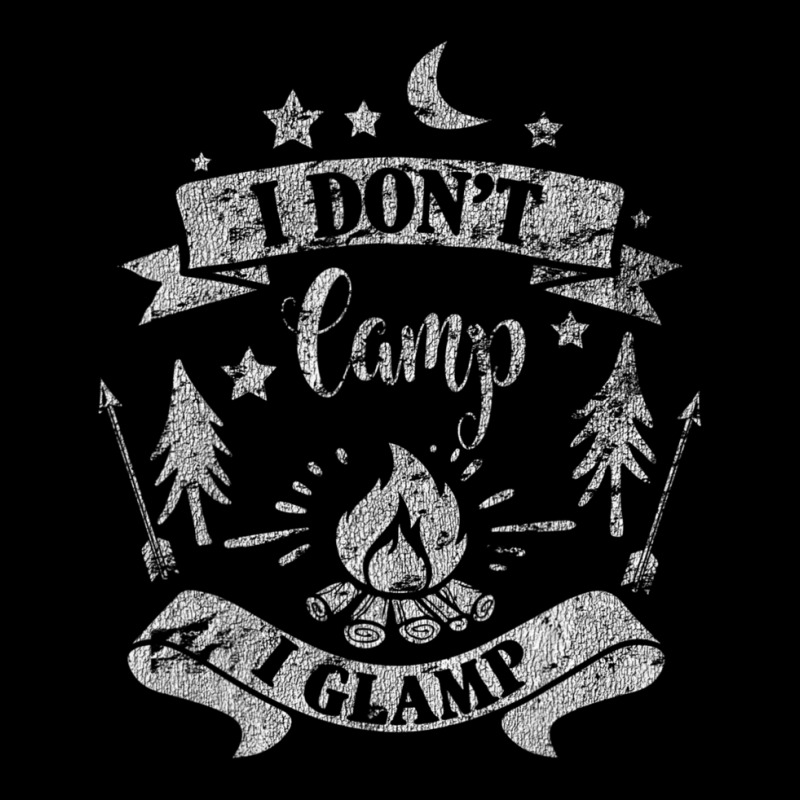 I Dont Camp I Glamp Camping Distressed Men's Long Sleeve Pajama Set | Artistshot