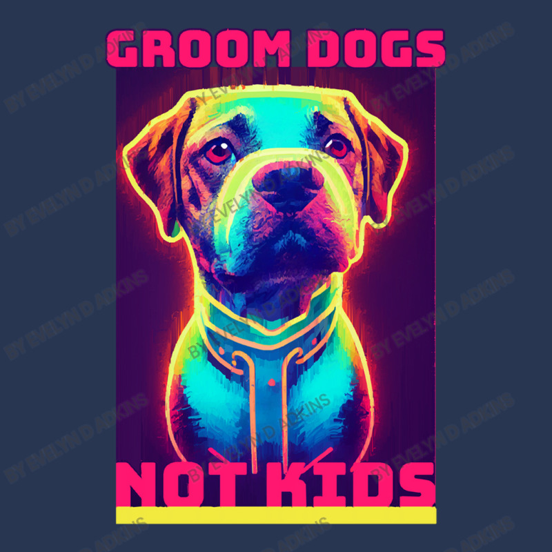 Dog Lover Groom Dogs Not Kids Men Denim Jacket by Evelyn D Adkins | Artistshot