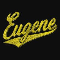 Eugene Oregon Flag Sports Baseball Script Jersey Swoosh Crop Top | Artistshot