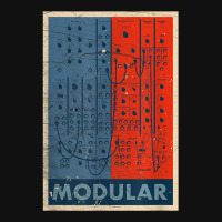 Modular Synthesizer Eurorack Nerd Gear Synth Moduls Metal Print Square | Artistshot