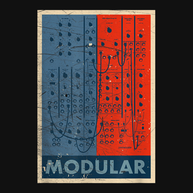 Modular Synthesizer Eurorack Nerd Gear Synth Moduls Metal Print Square | Artistshot