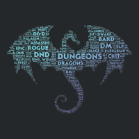 Dragon Word Art Dungeon Crawler Rpg Dm Gaming Crewneck Sweatshirt | Artistshot