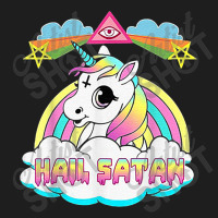 Hail Satan Unicorn Classic T-shirt | Artistshot