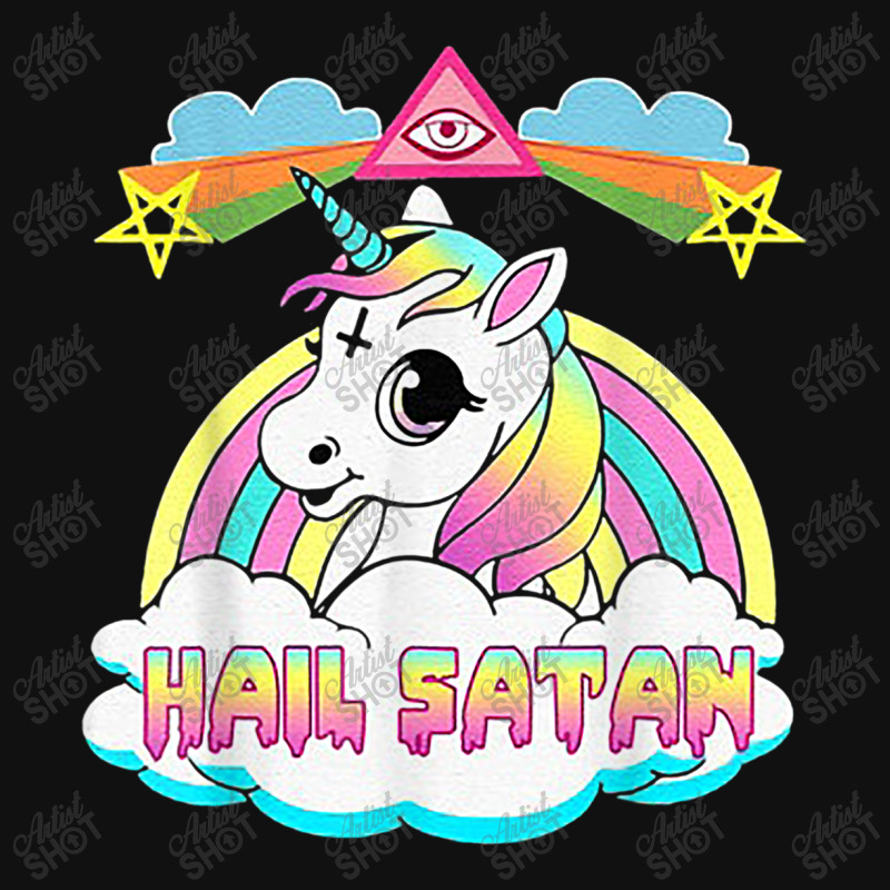Custom Hail Satan Unicorn License Plate 