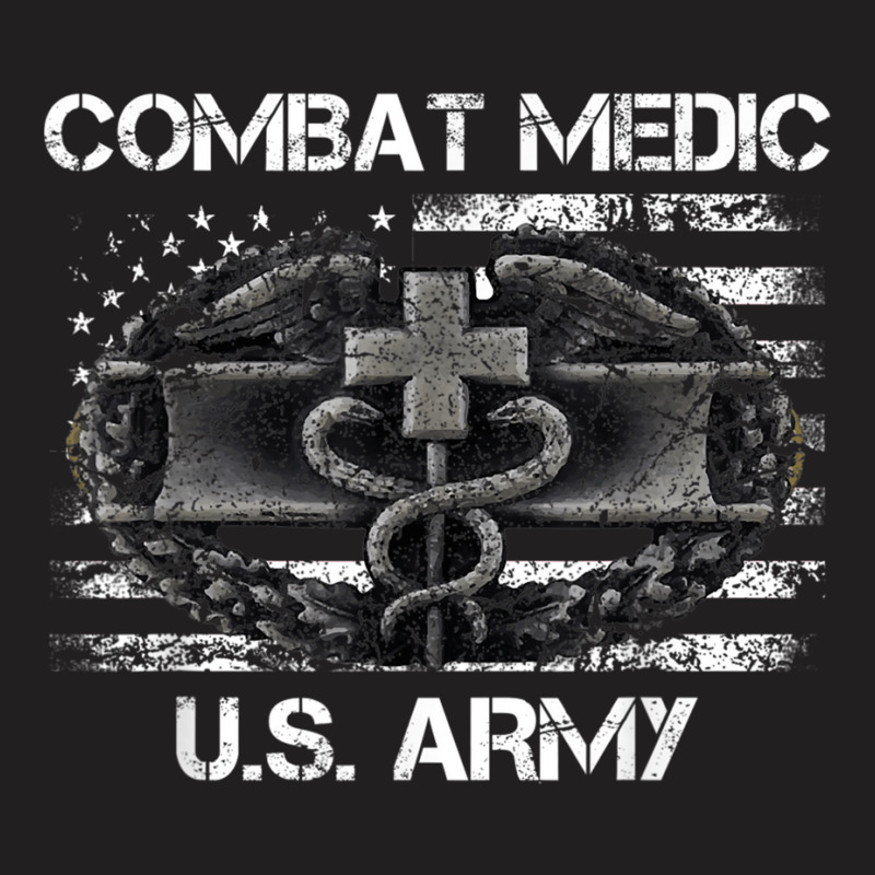 Vintage Army Combat Medic Veteran Gift For Us Army Veteran T-Shirt by FionaMciver | Artistshot