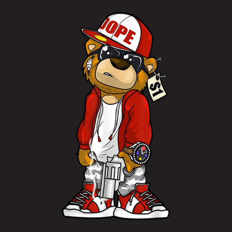 Hip Hop Dope Hustle Teddy Bear Rap Lover Clothing Men Women T-shirt | Artistshot