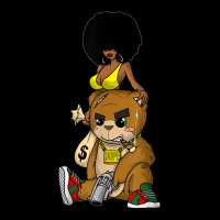 Hip Hop Teddy Bear Gangster Rap Hustle Hard Get Money Tee Men's 3/4 Sleeve Pajama Set | Artistshot