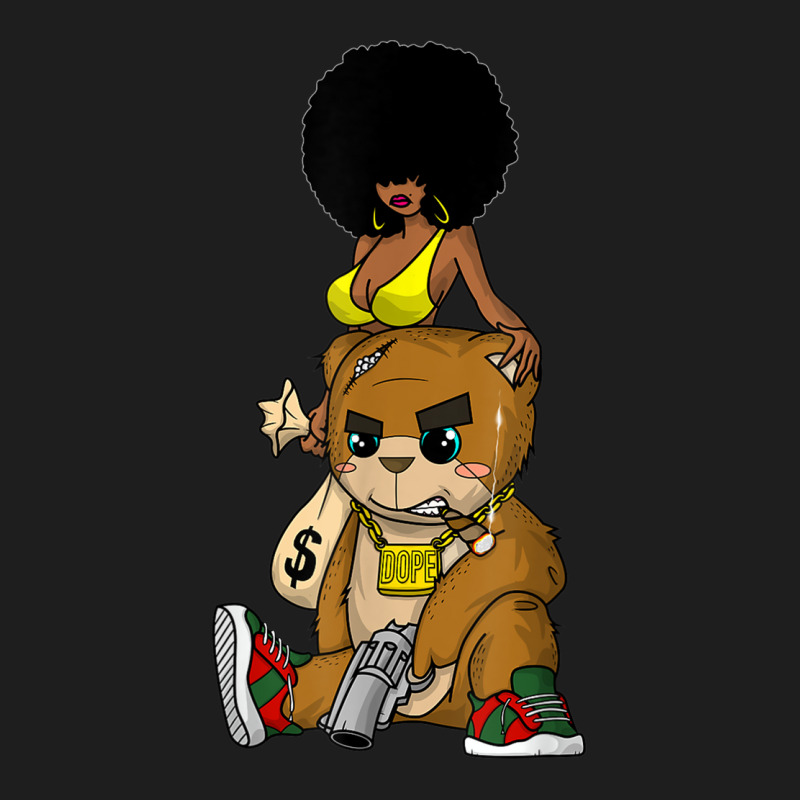 Hip Hop Teddy Bear Gangster Rap Hustle Hard Get Money Tee Classic T-shirt | Artistshot