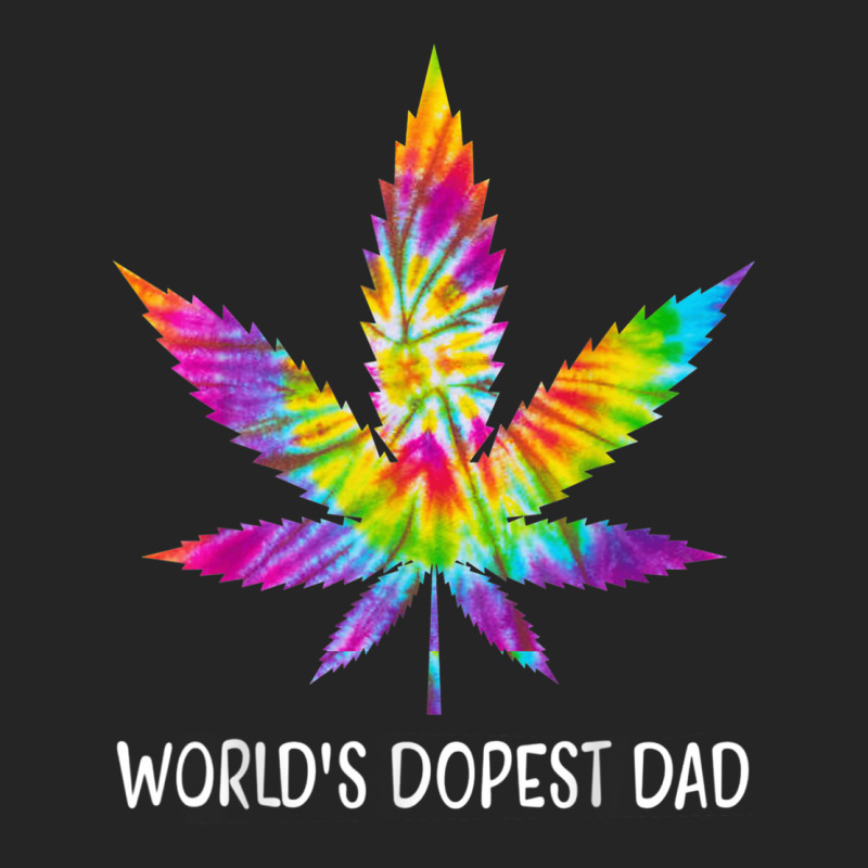 Hippie Tie Dye 420 Worlds Dopest Dad Funny Marijuana Leaf Unisex Hoodie | Artistshot