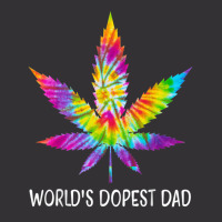 Hippie Tie Dye 420 Worlds Dopest Dad Funny Marijuana Leaf Vintage Hoodie | Artistshot