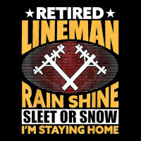 Retired Lineman Rain Shine Sleet Or Snow Cropped Hoodie | Artistshot