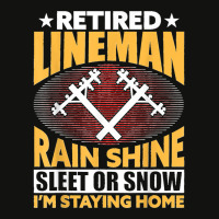 Retired Lineman Rain Shine Sleet Or Snow Scorecard Crop Tee | Artistshot