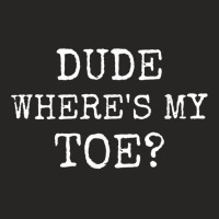 Toe Amputee Funny Humor Prosthetic Amputation Joke Gifts Ladies Fitted T-shirt | Artistshot