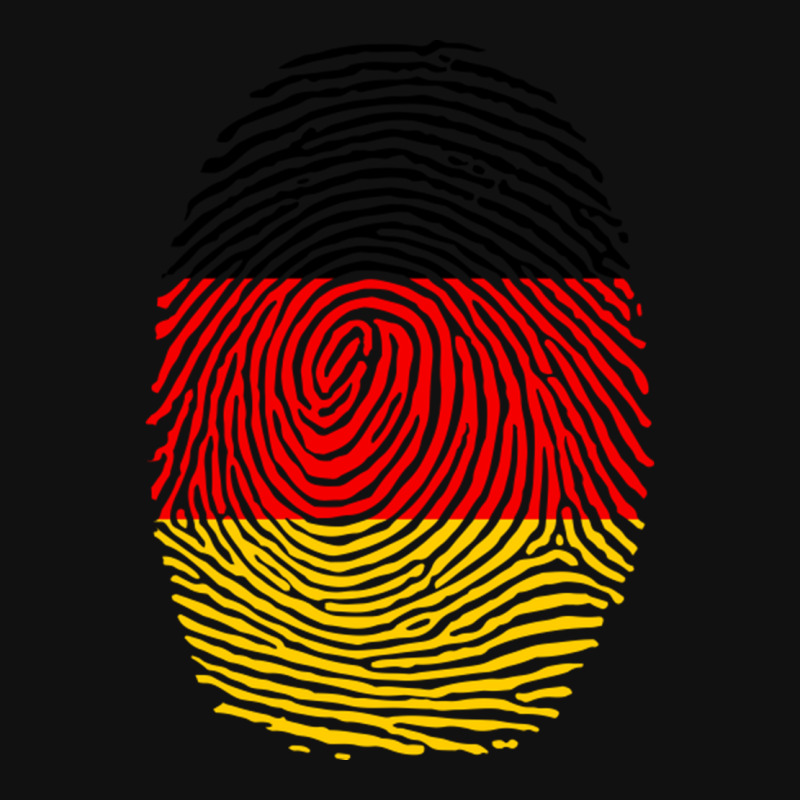 German Fingerprint Germany Flag Deutsche Dna Cute Patriotic Metal Print Horizontal by TresaHollen | Artistshot