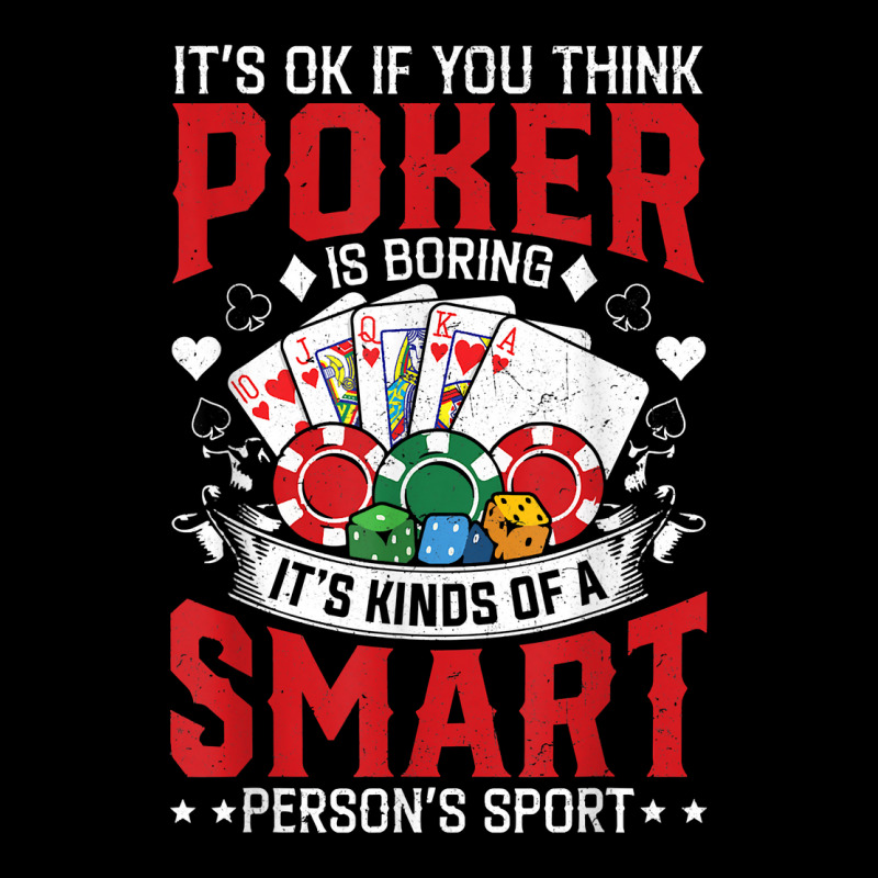 Funny Poker Smart Sport Distressed Hold Em Card Game T Shirt Men's Long Sleeve Pajama Set by vivianadubcy | Artistshot