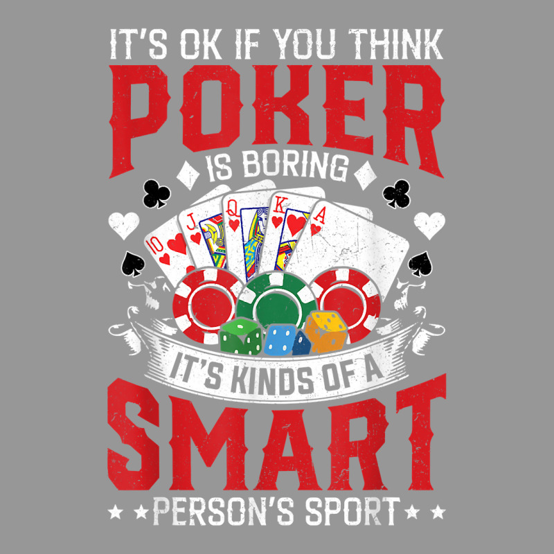 Funny Poker Smart Sport Distressed Hold Em Card Game T Shirt Women's V-Neck T-Shirt by vivianadubcy | Artistshot