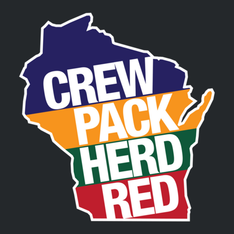 Crew Pack Herd Red Wisconsin Crewneck Sweatshirt | Artistshot