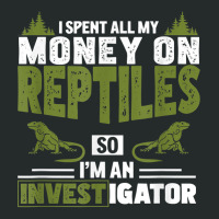 Investigator Repeat Funny Herpetologist Reptiles T Shirt Women's Triblend Scoop T-shirt | Artistshot