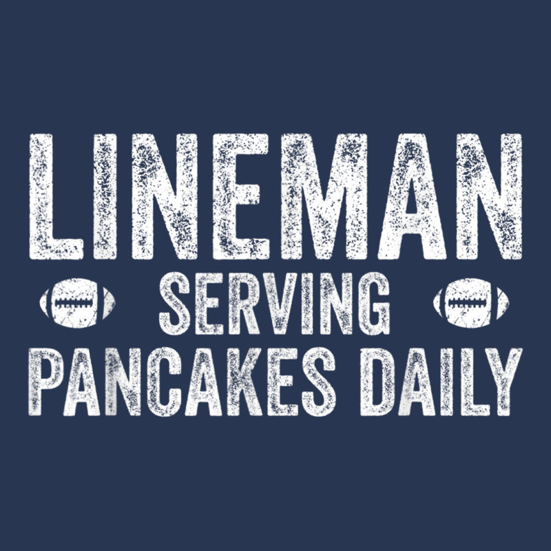 Football Lineman Shirt - Serving Pancakes Daily Men Denim Jacket | Artistshot