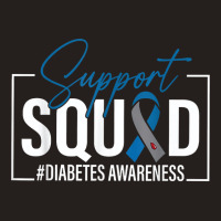 Diabetes Awareness T1d Blue Ribbon Support Squad Type 1 T Shirt Tank Top | Artistshot