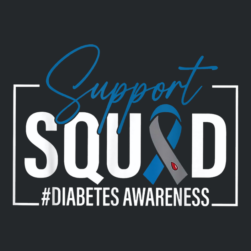 Diabetes Awareness T1d Blue Ribbon Support Squad Type 1 T Shirt Crewneck Sweatshirt by nejnda | Artistshot