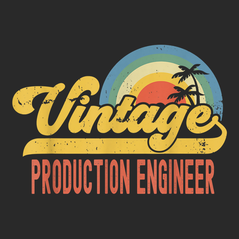 Production Engineer Vintage Sunset Profession Retro Job T Shirt Toddler T-shirt | Artistshot