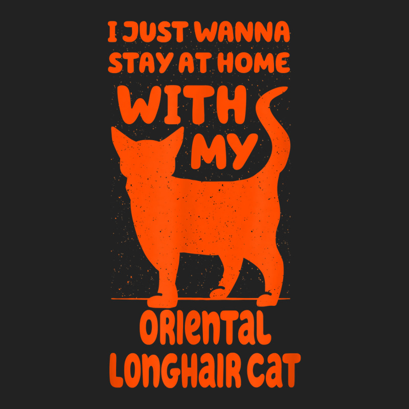 Stay Home With My Oriental Longhair Cat Funny Cat Mom Humor T Shirt Backpack | Artistshot