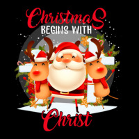 Christmas Begins Pocket T-shirt | Artistshot