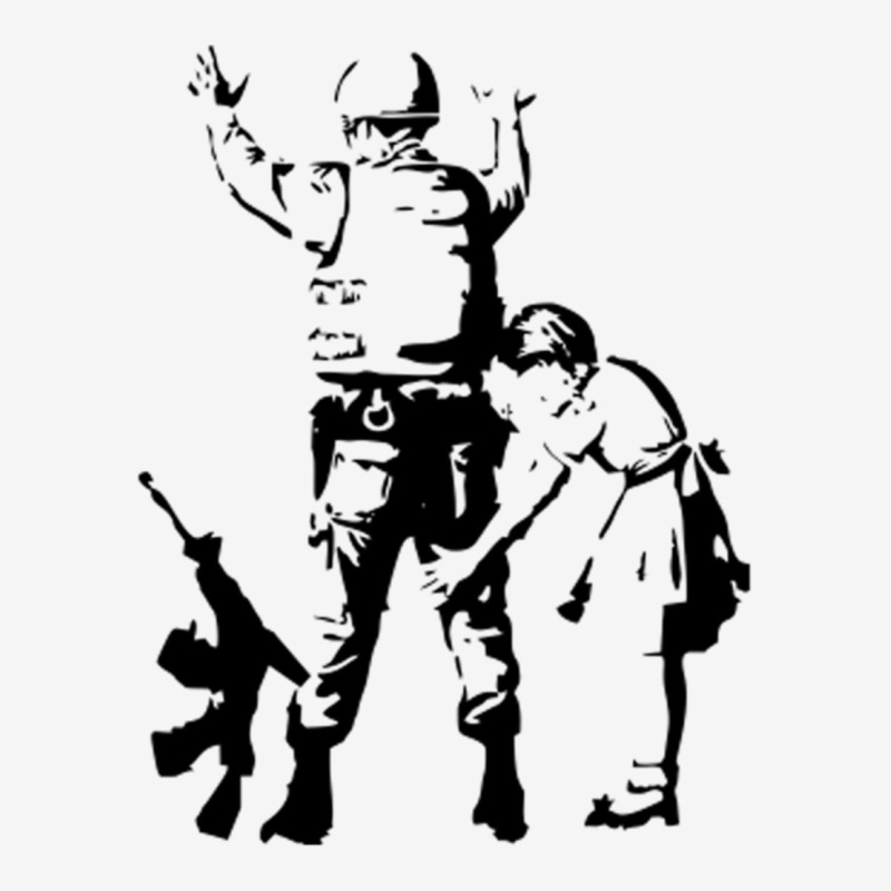 Banksy Searching A Soldier Adjustable Cap | Artistshot