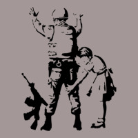 Banksy Searching A Soldier Vintage Hoodie | Artistshot