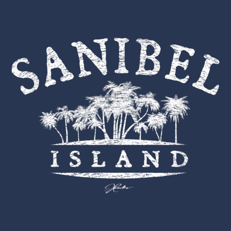 Jcombs Sanibel Island, Fl, Palm Trees On Beach Men Denim Jacket by BurlFinkelstein | Artistshot