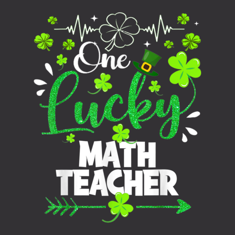 One Lucky Math Teacher Vintage Hoodie | Artistshot