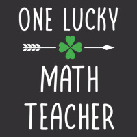 One Lucky Math Teacher Vintage Hoodie And Short Set | Artistshot