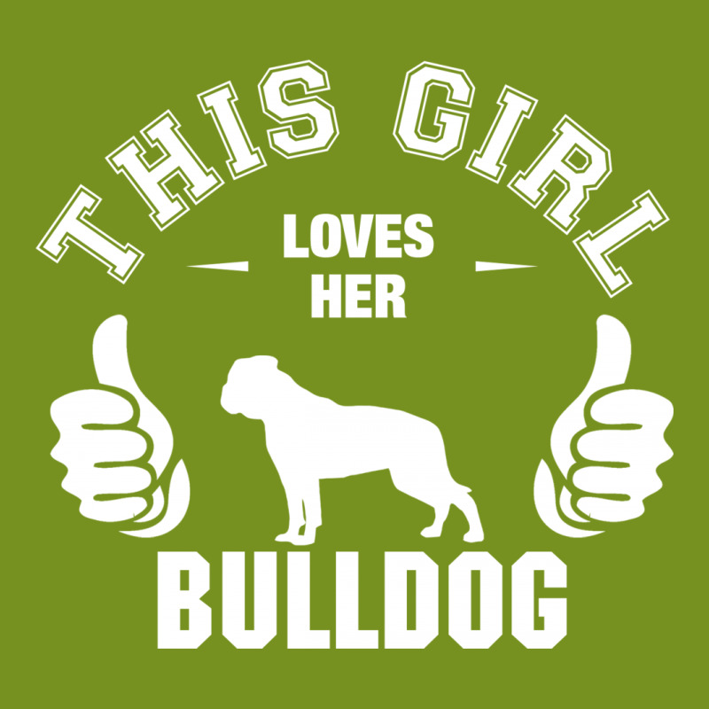 This Girl Loves Her Bulldog Graphic T-shirt | Artistshot