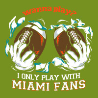 Miami  Wanna Play Football Graphic T-shirt | Artistshot