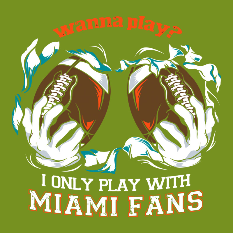 Miami  Wanna Play Football Graphic T-shirt | Artistshot