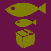 Big Fish Little Fish Cardboard Box Graphic T-shirt | Artistshot