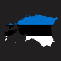 Flag Map Of Estonia T-shirt | Artistshot