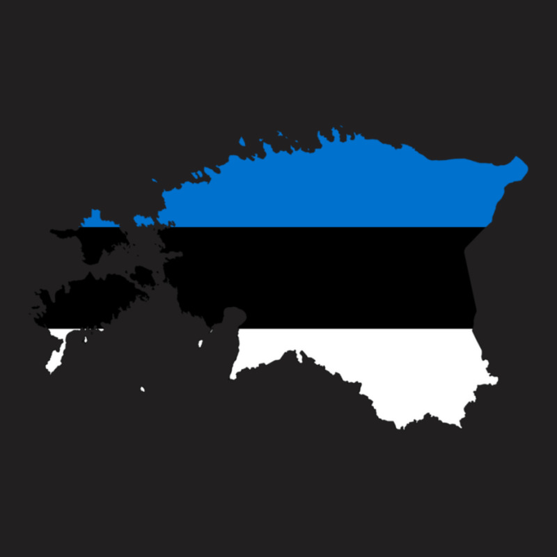 Flag Map Of Estonia T-shirt | Artistshot