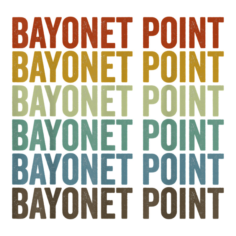 Bayonet Point City Retro T Shirt V-neck Tee | Artistshot