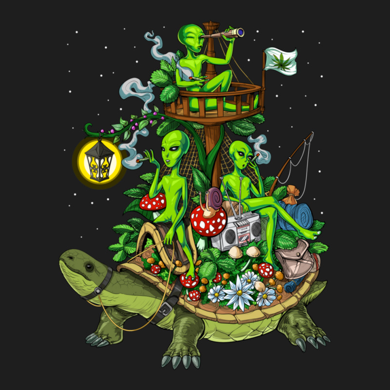 Psychedelic Aliens Trip Classic T-shirt | Artistshot